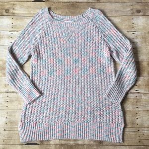 Lauren Conrad Pink & Blue Knit Sweater Size XL